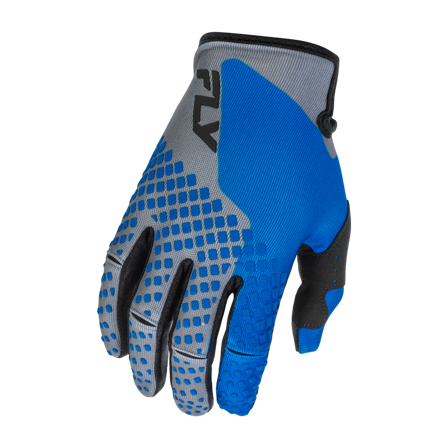 Motokrosové rukavice FLY Racing Kinetic V26 dětské Modrá/Tmavá Šedá/Černá S