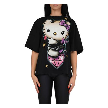 Gcds, T-Shirts Zwart, Dames, Maat:S