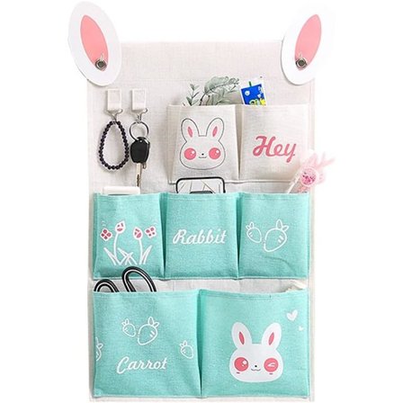 Digead Hengepose, 7 Lommer Vegg Henge Oppbevaringspose, Vegg H