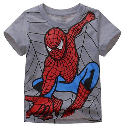 Barn Pojkar Superhjälte Spiderman T-shirt sommar kortärmad T-shirt Topp