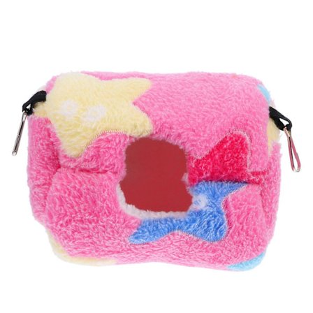 Hamster Hængekøje 1 stk. Pink Flanel Kæledyrshængekøje til Vintervarme og Sovende Brug