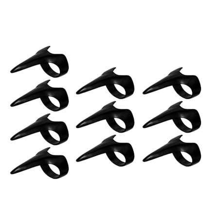 10 st Vintage Nails Finger Ring Punk Rock Gothic Nageldekoration Fingernaglar Klor Spänne Halloween Tillbehör