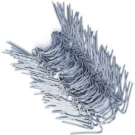 Glassklips for hageveksthus i rustfritt stål 50 stk. Feste polykarbonatplate Veksthusfesteklips Klemmer W