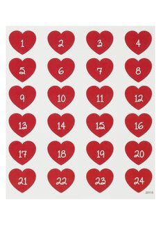 Hjerteformede Stickers - Creativ Company