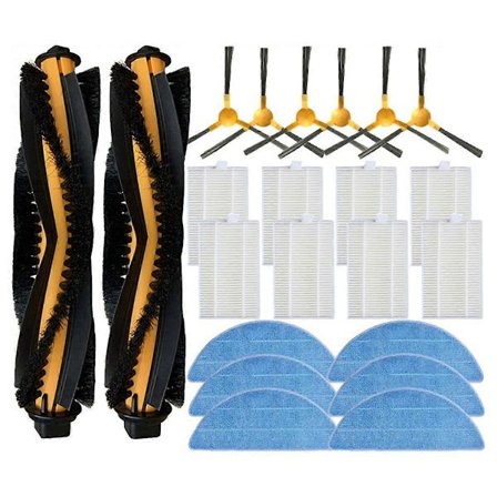 For Kabum Smart 700 / 500 Robot Støvsuger Tilbehør Deler Reservedeler Hovedbørste Sidebørste HEPA Filter