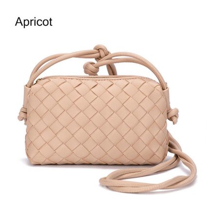 Crossbody-veske for kvinner PU-flettet APRIKOS