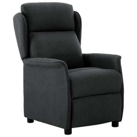 Vidaxl Reclinerfåtölj Mörkgrå Tyg Grå