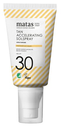 3 for 2 - Matas Striber Tan Accelerating Solspray SPF 30 Uden Parfume 150 ml, Skincare, Solcreme, Solcreme Til Ansigtet