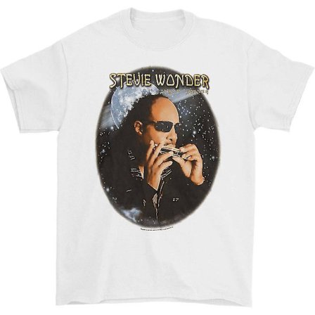 Stevie Wonder Summer Tour På Vit T-shirt