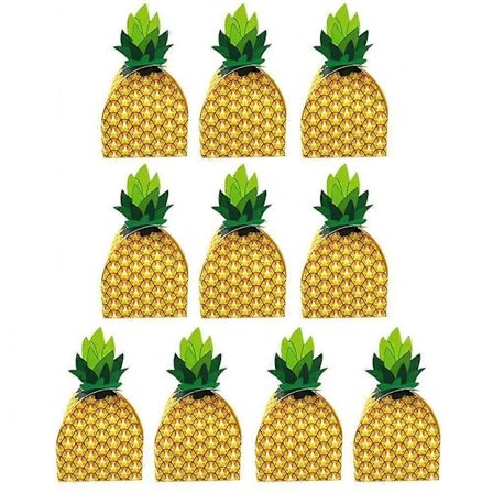 10 st Godis Ananas Papperslåda Presentpåse Högtid Bröllopsfest Strand Bordsdekoration