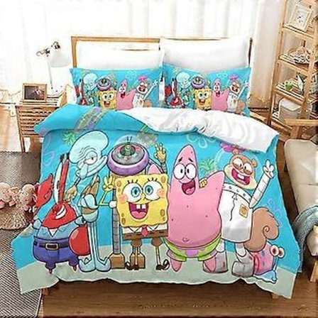 Anime-serie 3D digitaltrykk basketballserie dynetrekk- og børstet sengesett i tre deler ZX