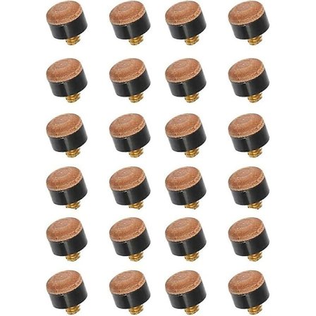 2023 Billiard Cue Tips, 10mm Screw-in Process Billiard Tips, Cue Tips Brown For Snooker