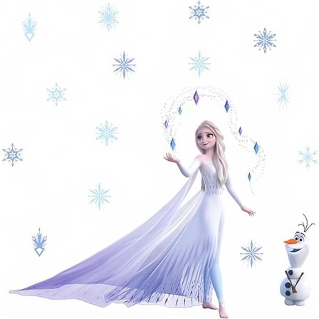 Elsa veggklistremerker, Anna veggklistremerker prinsesse Elsa, Frozen veggklistremerker Frozen klistremerker veggklistremerker, barn 