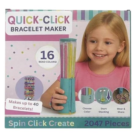 Make-It-Real Swift Clicks Armbåndslager Hurtigklikk Armbåndslagersett for jenter 8-12 Kul armbåndslagemaskin