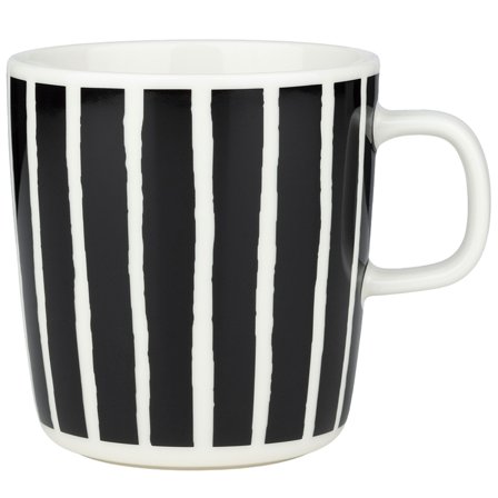 Marimekko Piccolo mugg 4 dl, svart/vit | Dukning & Servering > Muggar & Koppar | Bagaren och Kocken