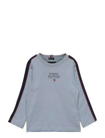 Msw Tape Th Logo Tee L/S Langærmet T-shirt Multi/mønstret Tommy Hilfiger
