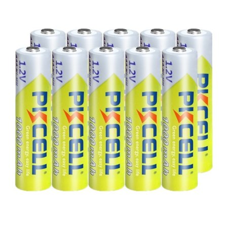 10PCS 1,2v NI-MH AAA Batteri 3A 1000MAH AAA uppladdningsbart batteri