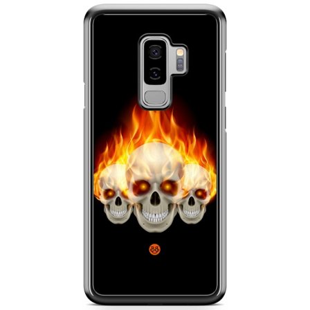 Bjornberry Skal Samsung Galaxy S9 Plus - Flames Dödskallar