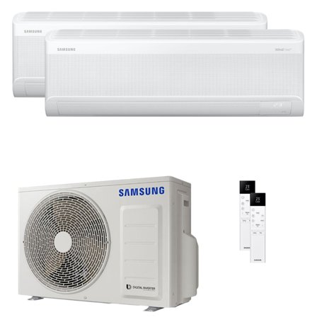 Condizionatore Samsung Windfree Elite S2 dual split 7000+12000 BTU inverter A+++ wifi unità esterna 4 kW