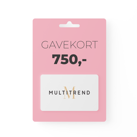 Gavekort pålydende kr 750,-