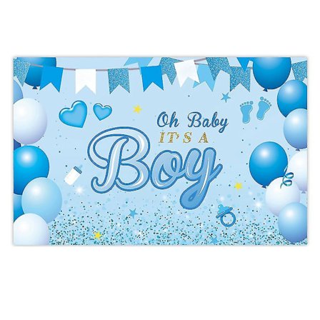 Baby Shower Party Bakgrunnsdekorasjoner, Holdbar Stoff Laget Baby Shower Banner Bakgrunn Fotokabin
