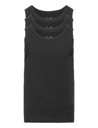 Claudio Boys 3-Pack Singlet T-shirts Sleeveless Svart Claudio
