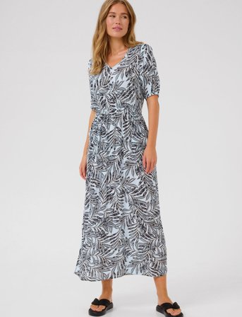 Kaffe Kaisolde Amber Maxi Dress - Blue - 42