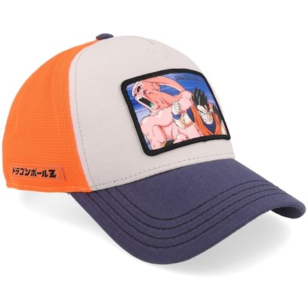 Capslab - Grå trucker Caps - Dragon Ball Z Premium Burgundy/Grey/Blue A-Frame Trucker @ Hatstore