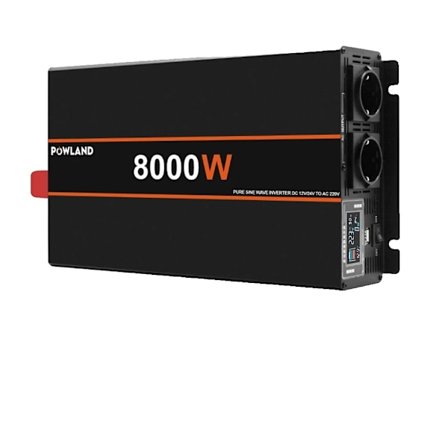 Ren Sinusvåg Inverter, 220V Utgång, Flera Skyddsfunktioner,8000W, Europa, 24V