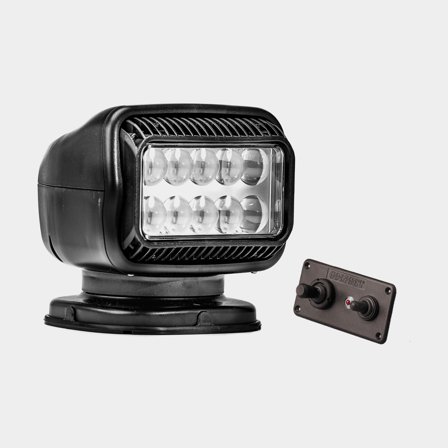 Searchlight / headlight Golight GT 20214 RadioRay, LED, 12V, black, tiltable & rotatable, with control panel