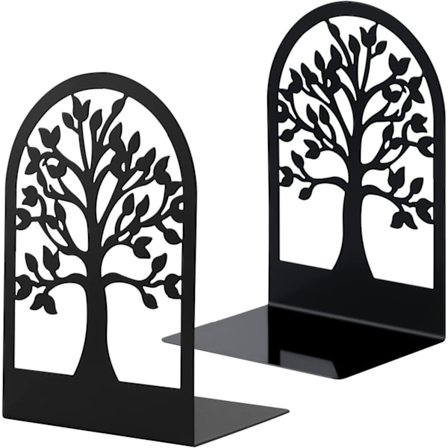 Metalbogstøtter til bøger, ridsefast bogstøtter til kontor, skole og hjem, bogadskiller, CD'er, filholdere til skrivebord (1 par)