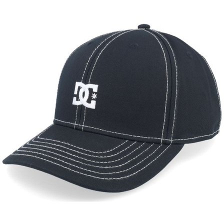 DC - Svart adjustable Keps - Star Black Adjustable @ Hatstore
