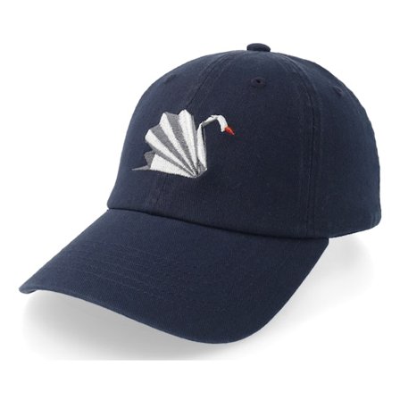 Origami - Azul unconstructed Boné - Origami Swan Stone Washed Navy Dad Cap @ Hatstore