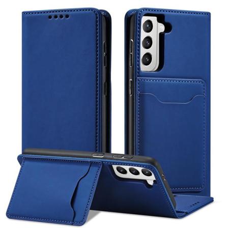 Galaxy S22 Plus Plånboksfodral Magnet Stand - Blå