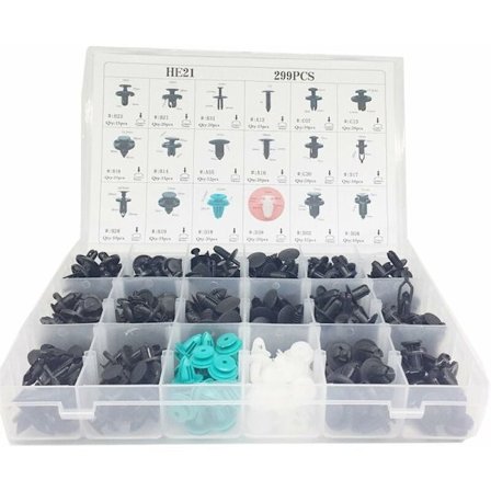 299 stk plastclips klips nagler støtfangerlist auto bildørpanel