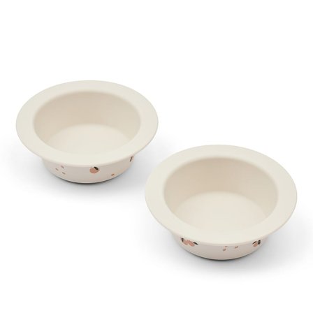 LIEWOOD Peony Printed Suction Bowl 2-Pack Peach / Sea Shell, Børn & Forældre, Service, Tallerkener Og Skåle