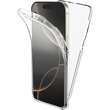 Heltäckande 360°- Kompatibel med Apple iPhone 16 Pro – Dubbeltransparent skydd