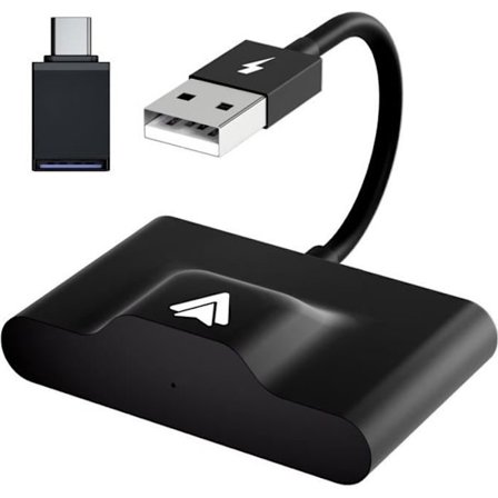 PRUMYA Trådløs Android Auto Adapter - Trådløs Kabel - Kompatibel med CarPlay - WiFi - USB Type-C