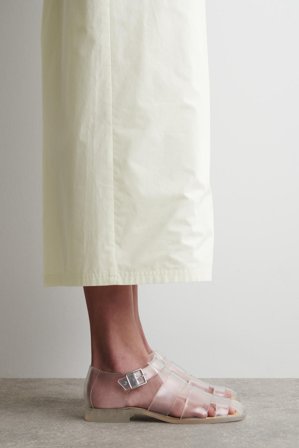 COS Women's Jelly Fisherman Sandals in Silver