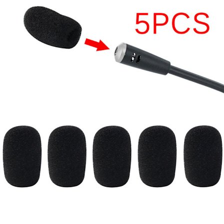 5 STK Mic Mikrofon Wind Soft Foam Pad Mic Cover Holder Svamp