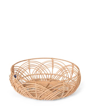 Lexington Wellenförmiger rattan-korb, braun