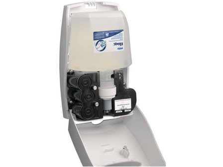 Kimberly-Clark Professional Dispenser för tvål, automatisk rörelseavkännande, borstad plast 1,2 l - Lyreco - Städ och hygien - Tvål och hygien - 