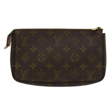 Louis Vuitton Vintage, Pre-owned Pochette Accessoires Monogram Bag Bruin, Dames, Maat:ONE Size,leer
