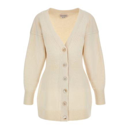 Alexander McQueen, Cardigans Beżowy, Kobieta, Rozmiar: S