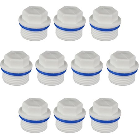 10 Stk. 1/2 Tomme VVS-prop Ekstern Gevindprop Han Gevindprop Blindpropper Afblændingsprop kompatibel Vaskemaskine Opvaskemaskine Vandhane Prop
