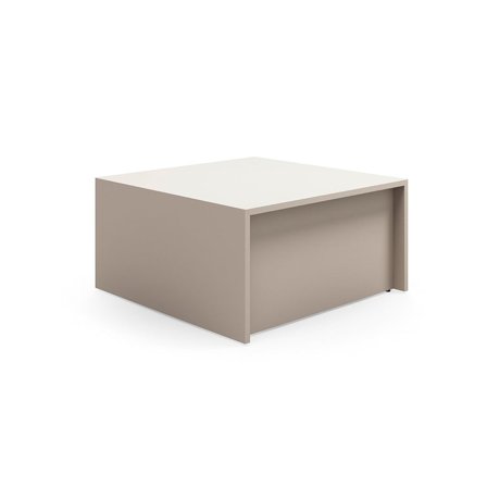 Tiered stage seating module TOGETHER, 800x800x400 mm, clay grey