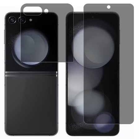 Yksityisyyden suojakalvo sisä- ja ulkonäytölle Samsung Galaxy Z Flip 6