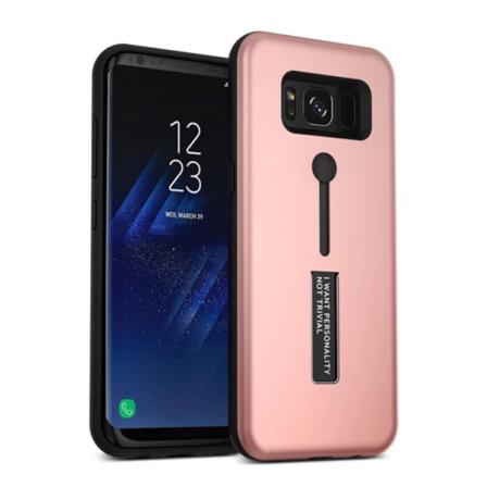Skal Med Hållare För Samsung Galaxy S8 Vinröd