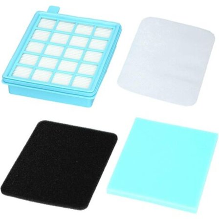 Pakkaus, jossa 4 suodatinta, jotka ovat yhteensopivia Hoover-pölynimurien FC8470, FC8471, FC8515 ja FC8516 kanssa (HEPA-suodattimet).