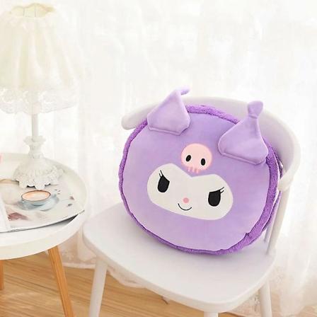 40*45cm Kawaii Sanrios plyschkudde Kuromi My Melody Kirby Anime dockor leksaker mjuk plysch födelsedagspresent till barn 45CM 45CM Kuromi-5